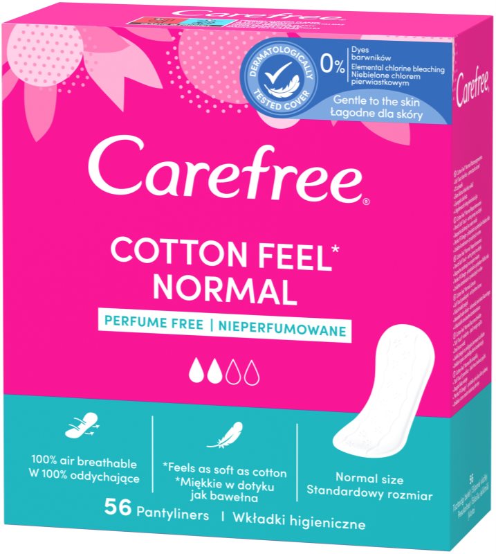 Carefree Cotton panty liners notino.co.uk