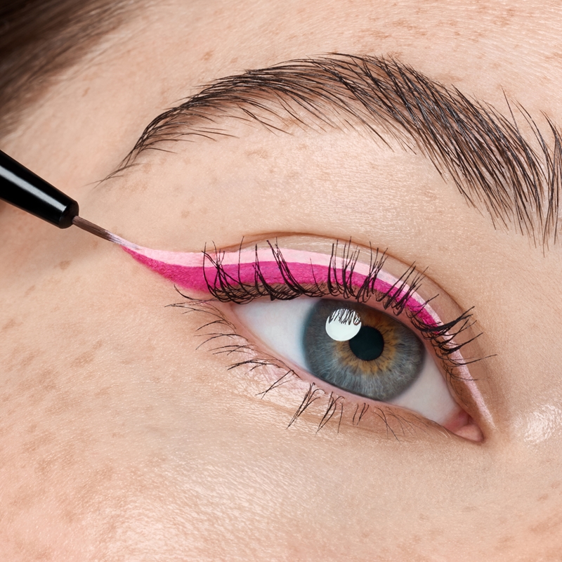 Eyeliner Double Embout Motif Tatouage Fleur - Dragon Ranee, Noir Mat, Neuf