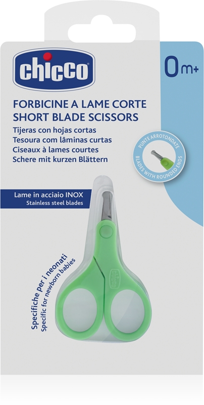 Chicco Short Blade Scissors ciseaux à bout arrondi pour bébé | notino.be