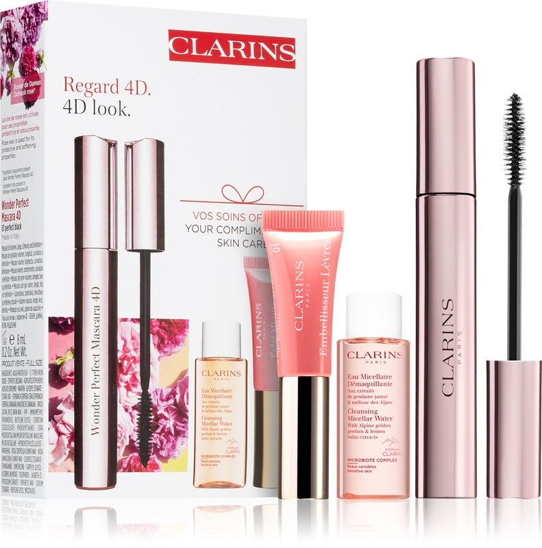 Clarins Wonder Perfect Mascara 4D Set coffret notino.pt