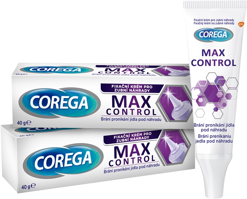 Corega Reklama Corega Max Control dantų protezų klijai | notino.lt