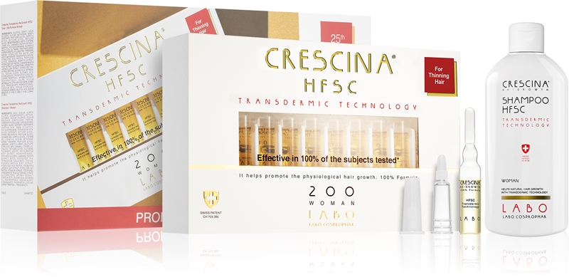 LABO CRESCINA Transdermic Re-Growth PLC12 Bulle – 40 Ampullen Gegen Starken Haarausfall Für Damen