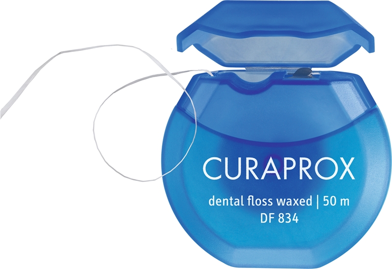 Curaprox Dental Floss Waxed DF 834 Mint Dentale Flosdraad Met curaprox-dental-floss-waxed-df-834-mint-dentale-flosdraad-met