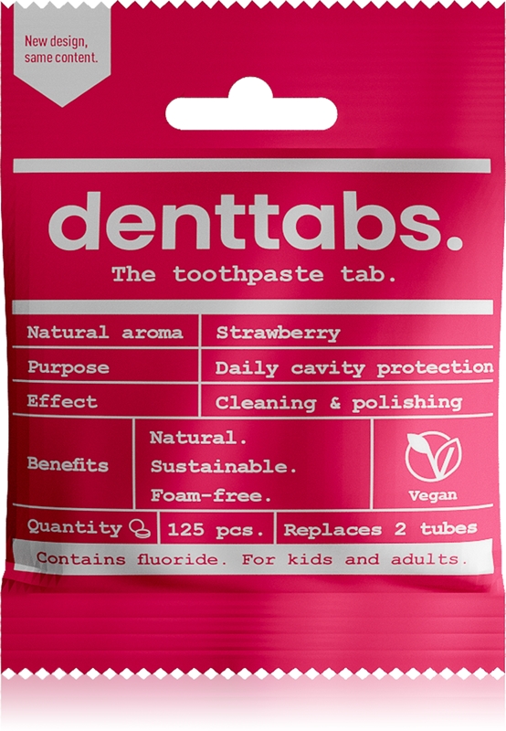 Denttabs Brush Teeth Tablets Kids with Fluoride dentifrice au fluorure en comprimés notino.be