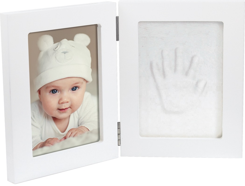 Dooky Luxury Memory Box Double Frame Handprint baby imprint kit