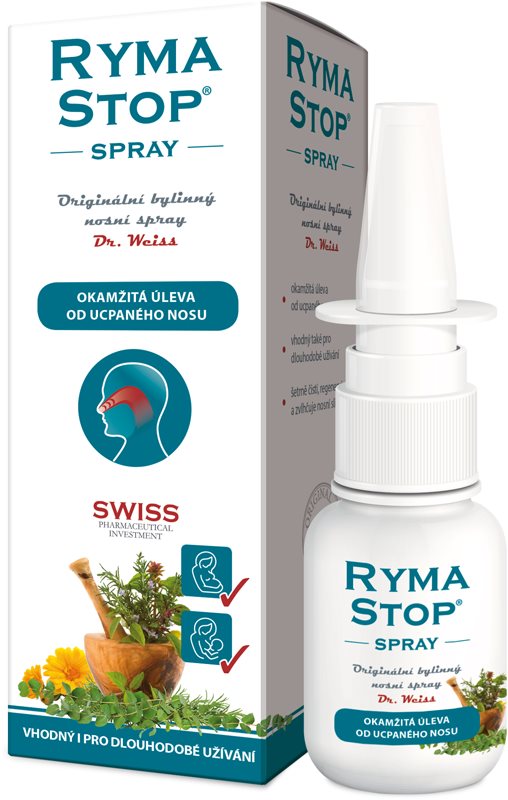 Drweiss Rymastop Bylinný Nosní Spray Nosný Sprej Notinosk 0225