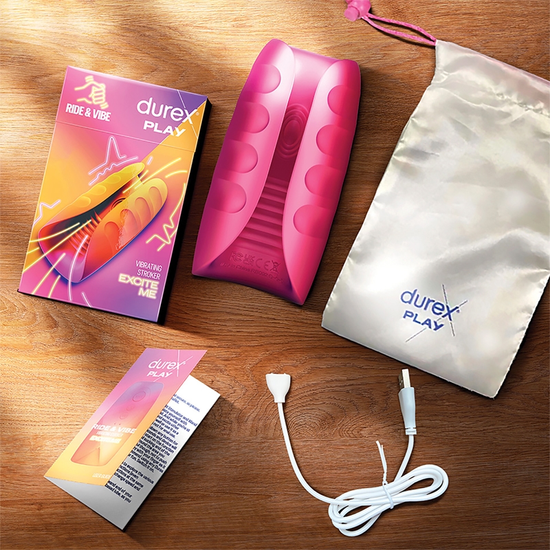 DUREX - MASTURBATORE VIBRATORE TOY RIDE & VIBE