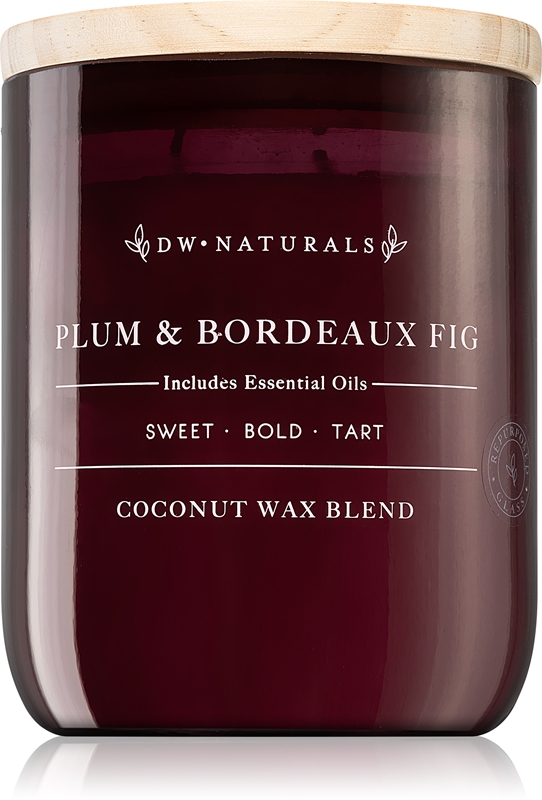 DW Home Naturals Plum & Bordeaux Fig scented candle notino.ie