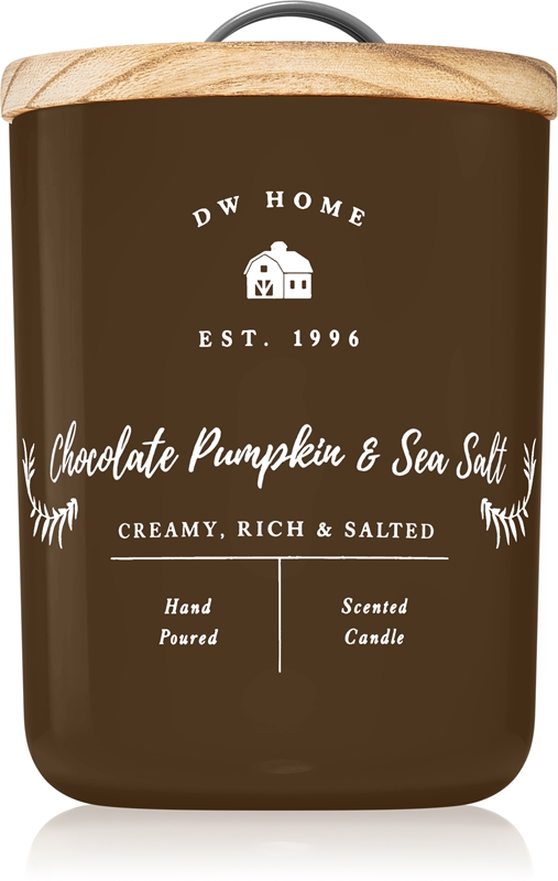 DW Home Farmhouse Chocolate Pumpkin & Sea Salt vela perfumada notino.pt