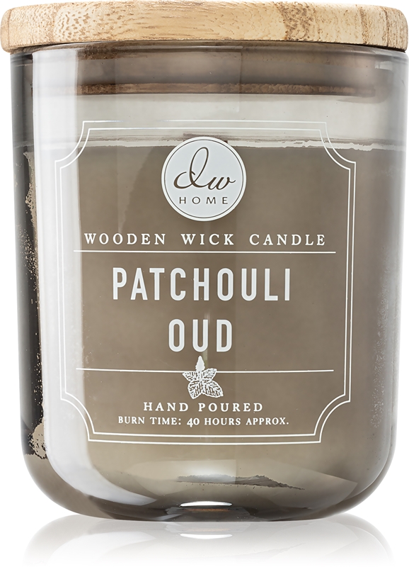 DW Home Signature Patchouli Oud bougie parfumée avec mèche en bois