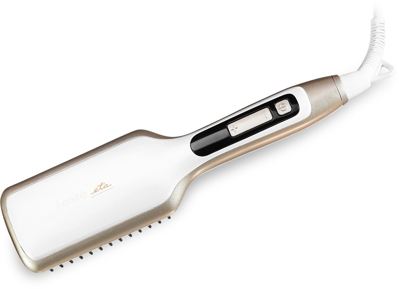 Hair straightening brush