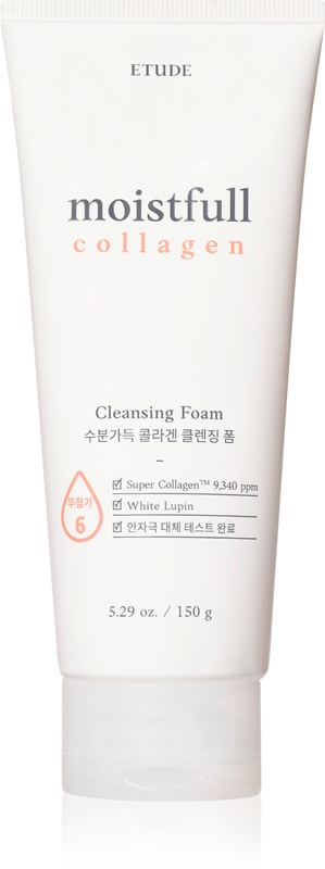 ETUDE Moistfull Collagen gentle cleansing foam with moisturising effect ...