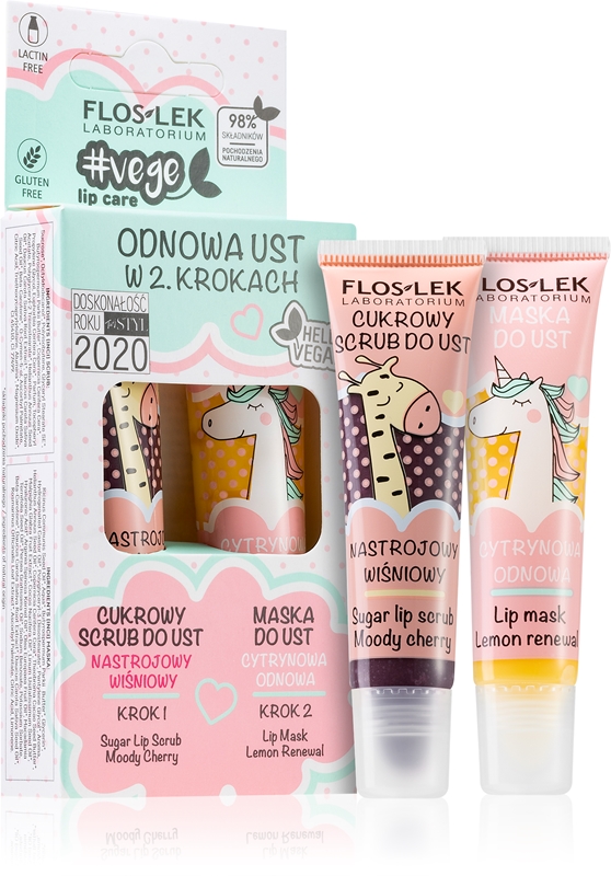 FlosLek Laboratorium Vege Lip Care Renewal kit para lábios notino.pt