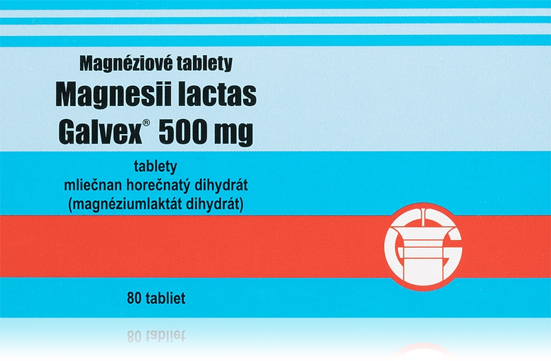 Galvex Magnesii Lactas 500mg tablety tablety notino.sk