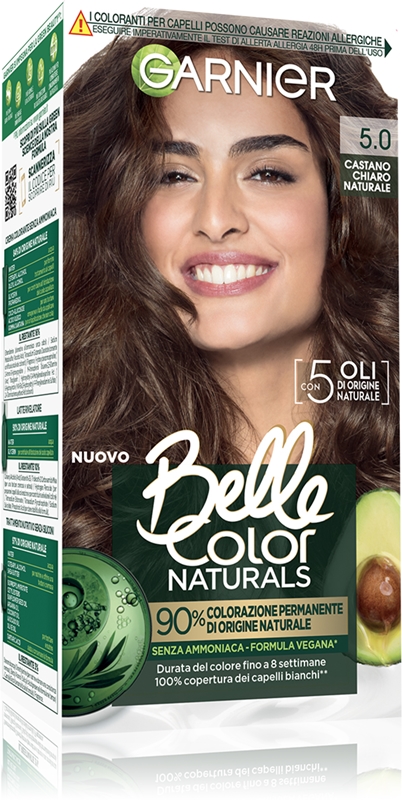 6 X Garnier Belle Color 51 Mahagoni Dunkel, Permanente Haarfarbe, Deckt 100% Weiße Haare Ab