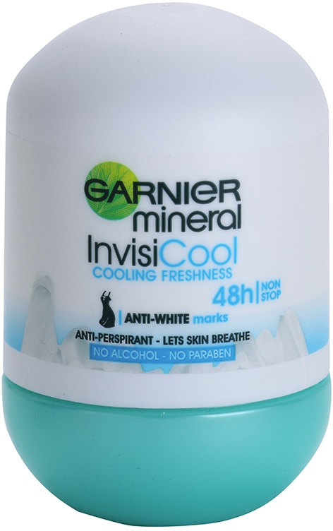 Garnier Mineral Invisi Cool Antiperspirant RollOn notino.co.uk