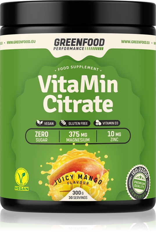 GreenFood Nutrition Performance VitaMin Citrate Pulver zur Herstellung ...