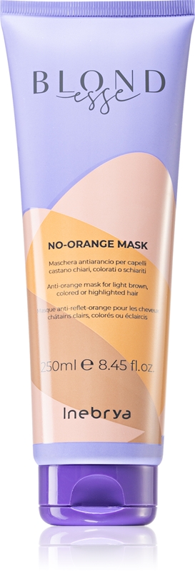 Inebrya Inebrya BLONDesse No-Orange Mask maschera per capelli sfumature neutralizzanti di ottone
