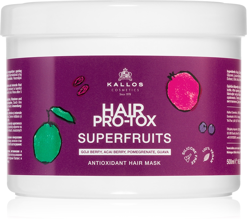 Kallos Hair Pro-Tox Superfruits regenerační maska pro unavené vlasy bez ...