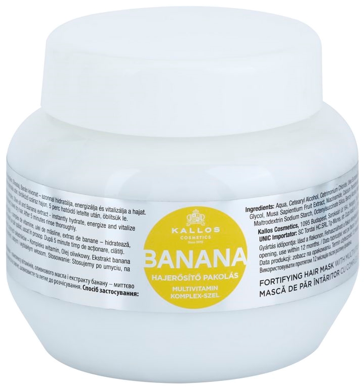 Kallos Banana Fortifying Mask With Multivitamine Complex notino.ie