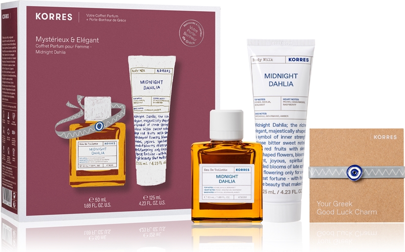 Korres Midnight Dahlia gift set for women notino.co.uk