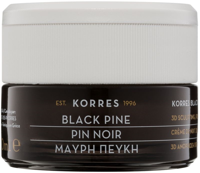 Korres Black Pine firming night cream with lifting effect notino.co.uk