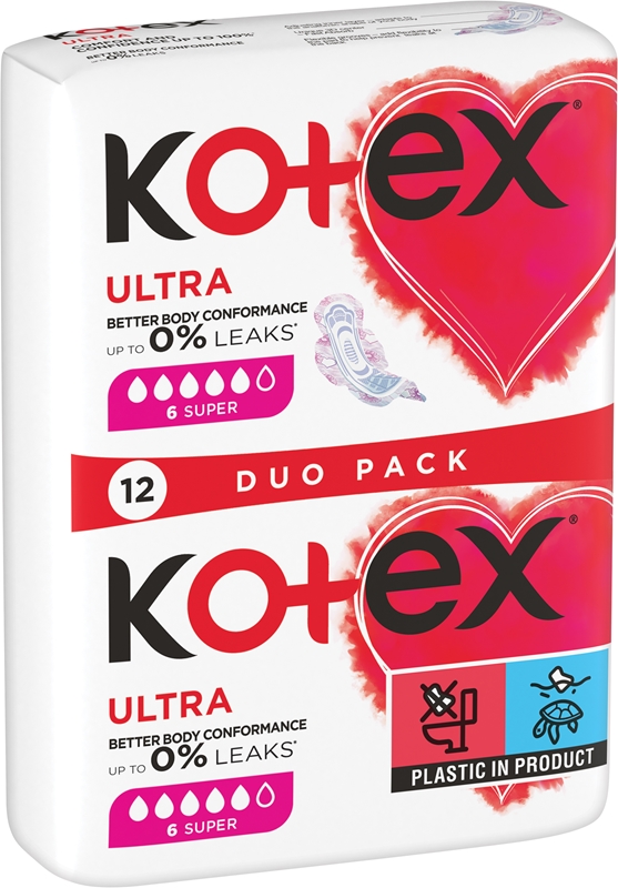 Kotex Ultra Comfort Super sanitary towels notino.co.uk