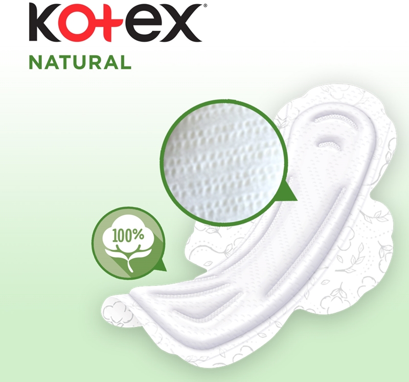 Kotex Natural Normal sanitary towels notino.co.uk