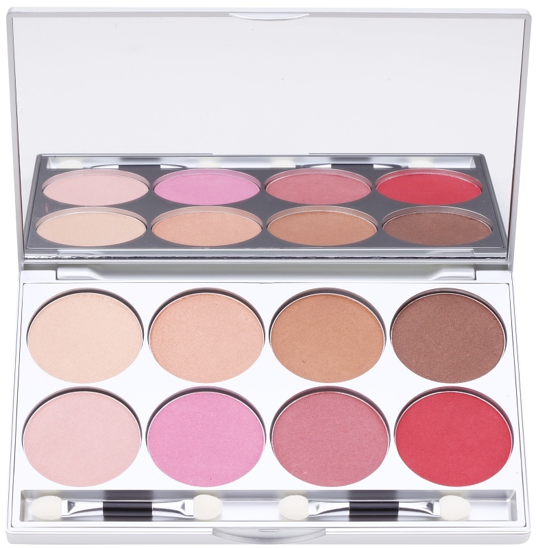 Kryolan Basic Eyes Eyeshadow Palette, 8 Shades with Mirror and