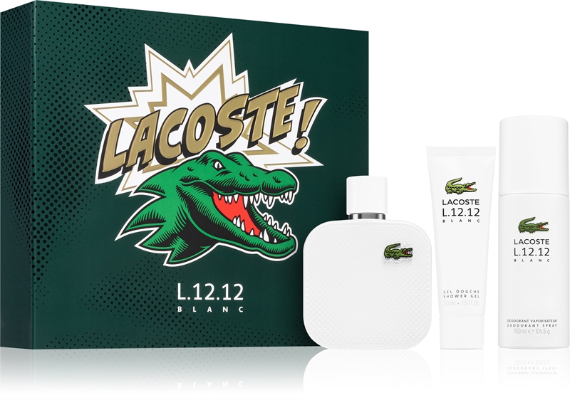 Lacoste Eau de Lacoste L.12.12 Blanc Gift Set for men notino.ie