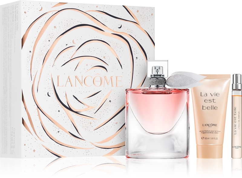Set Lancôme La Vie Est Belle EDP 3 Pezzi – 50ml + 10ml + Lozione Corpo – Regalo Ideale Per Donna