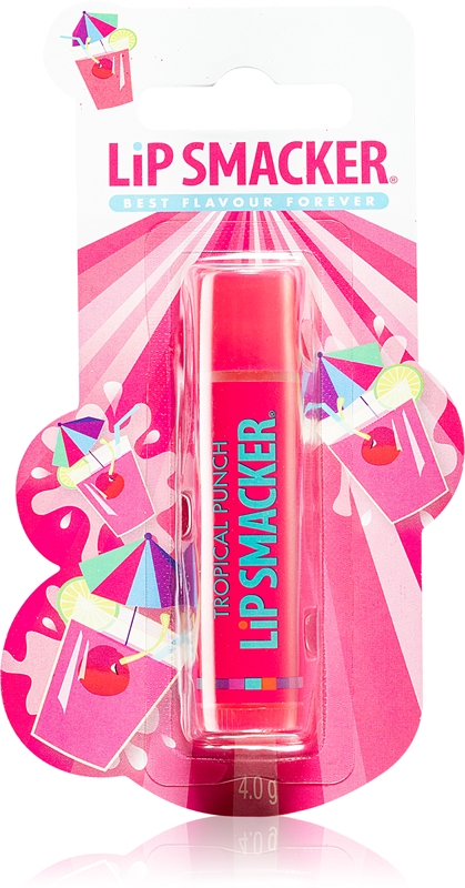 Lip Smacker Fruity Tropical Punch - Sweet Gift for Your Friends and Lip Care for Children - Tropical Fruit Flavour - Single Lip Balm - Lip Balm for Children