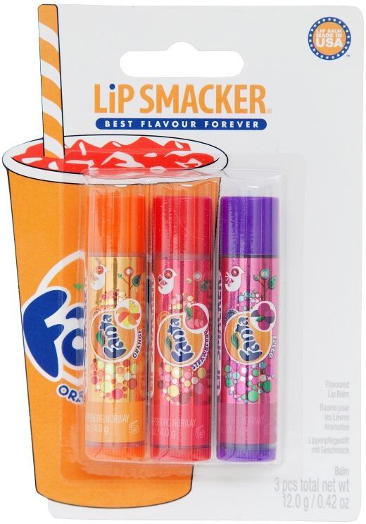 Lip Smacker Coca-Cola Collection – Lippenbalsam Fanta Orange, Packung Mit 2, Für Kinder & Teens