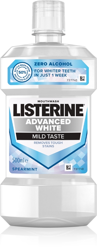 Listerine Advanced White – Bain De Bouche Blanchissant 500 Ml, Neuf Et Intact