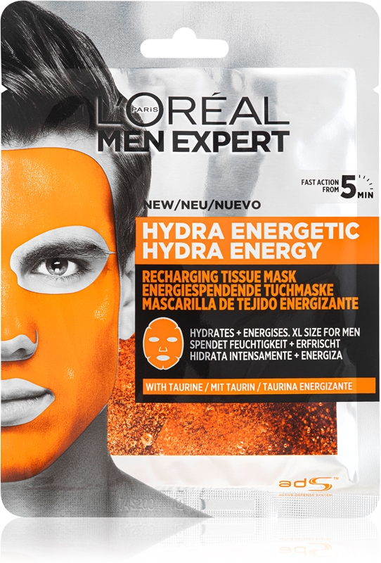 L’Oréal Paris Men Expert Hydra Energetic увлажняющая тканевая маска для ...