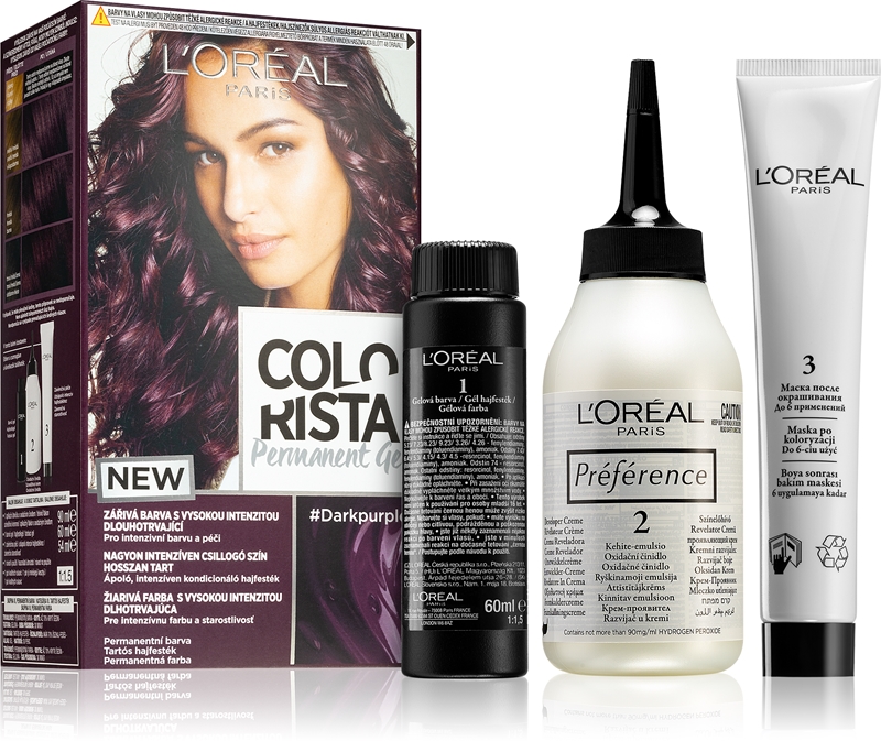 Colorant Permanent L'Oréal Colorista Marsala - Teinte Vineuse, Flacon 60 Ml
