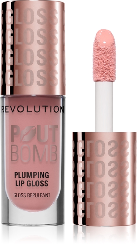 REVOLUTION Pout Bomb Lipgloss - Glimmer Nude