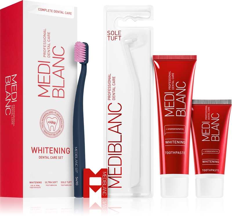 MEDIBLANC Whitening conjunto de cuidado dental (para dentes brancos