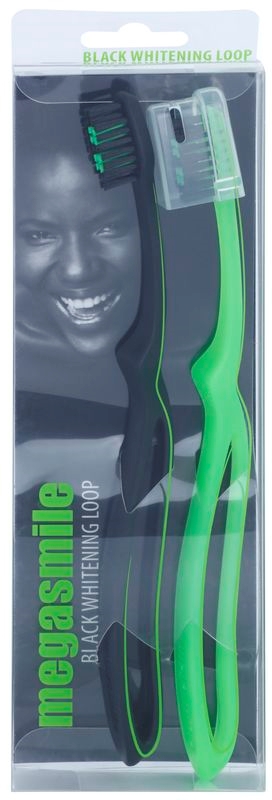 Megasmile Black Whitening Loop Toothbrush | notino.dk