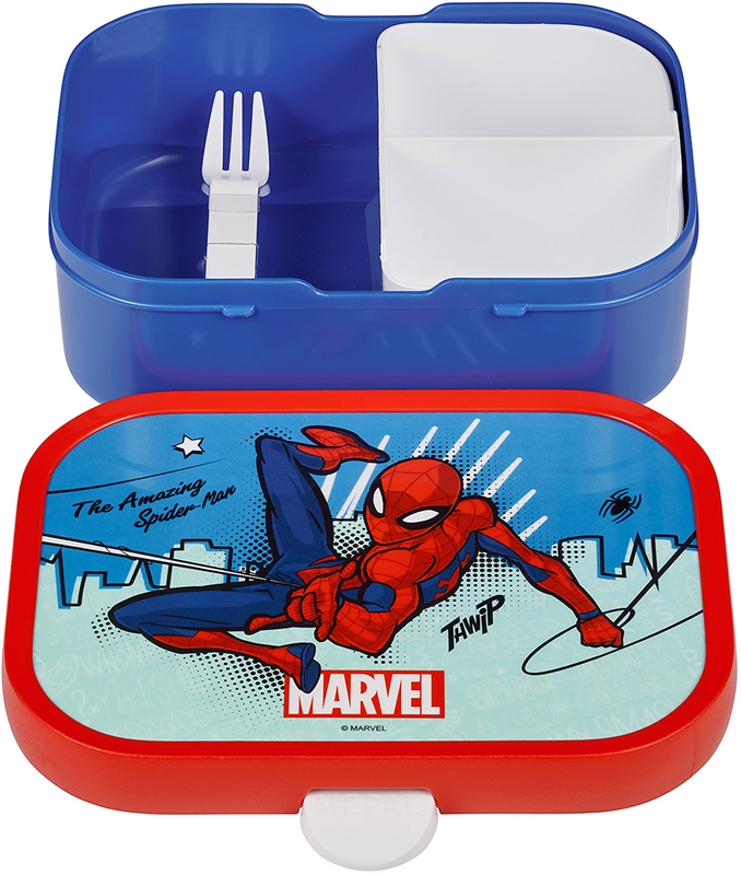Boîte à Goûter Rectangulaire Spiderman Pour Enfant - Sans BPA, Résistante, Licence Officielle