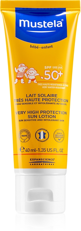 Mustela Bébé Waterproof Sunscreen Lotion for Kids SPF 50+ | notino.ie