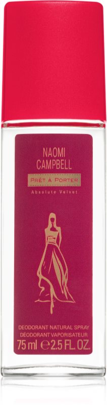 Naomi Campbell Prét A Porter Absolute Velvet Déodorant Avec Vaporisateur Pour Femme Notinofr 