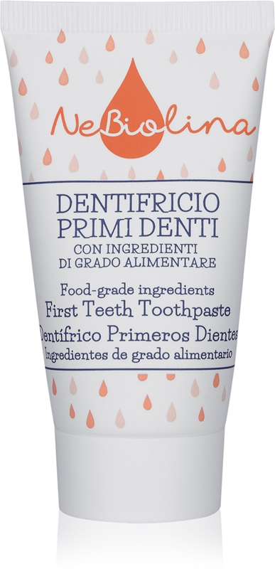 Baby First Toothpaste NeBiolina Bébé First Teeth Toothpaste pasta de dientes para niños ...