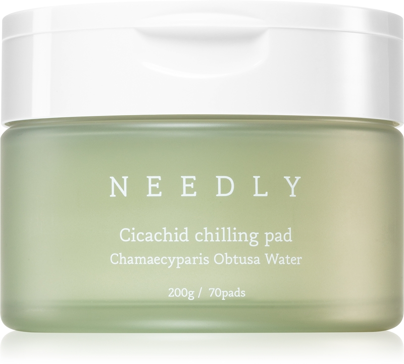 NEEDLY Cicachid Chilling Pad exfoliating cotton pads with soothing