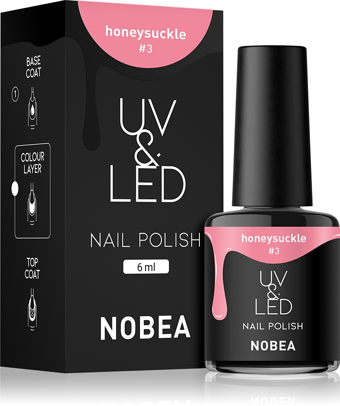 NOBEA UV & LED Nail Polish Gel Nail Polish for UV/LED Hardening Glossy