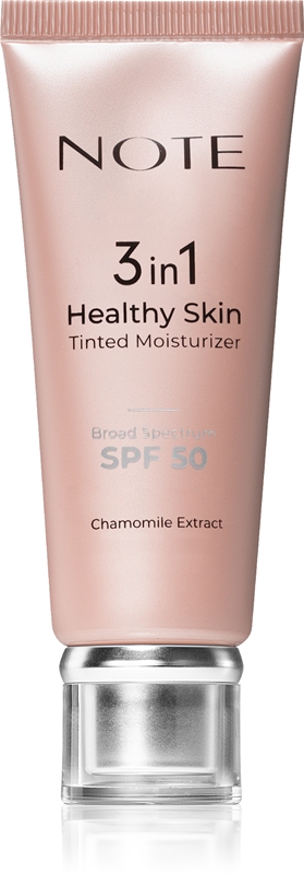 Note 50 Spf Note Cosmetique 3 in 1 Healthy Skin tónující hydratační krém SPF 50 ...
