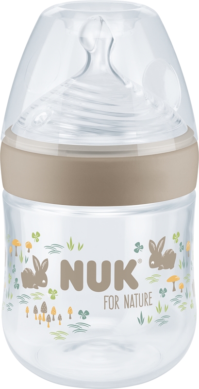 NUK Voor Nature speen S, 2 eenheden, siliconen, langzame stroom, flesnippel