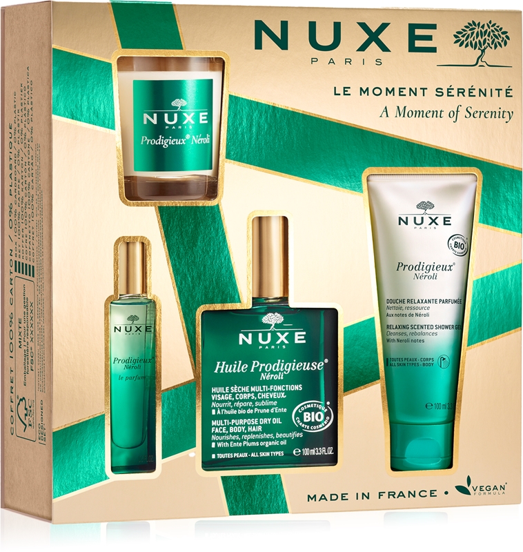 Nuxe Prodigieux Le Moment Serenité Koffer – Mit Neroli Duftöl & Parfum | Beruhigendes Wellness-Set