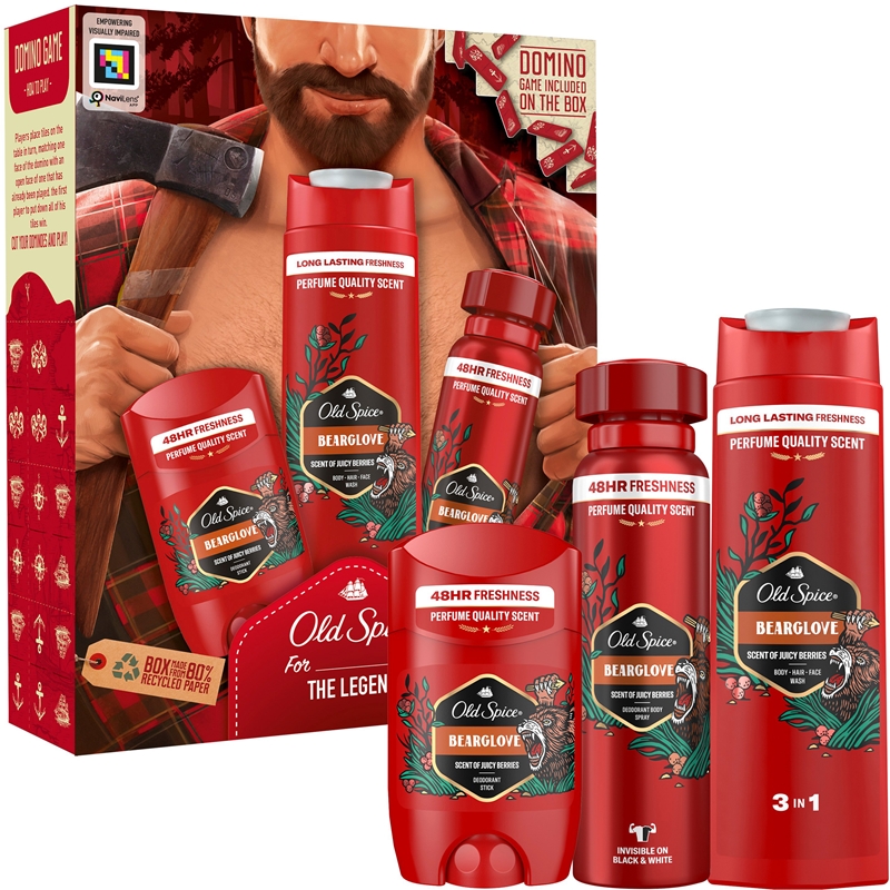 Old Spice Bearglove For The Legend Coffret Cadeau Pour Homme Notino Fr