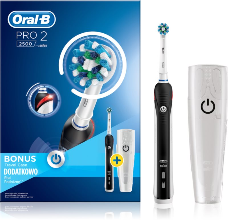 Oral B Pro 2500 Black D205132mx Electric Toothbrush Uk 